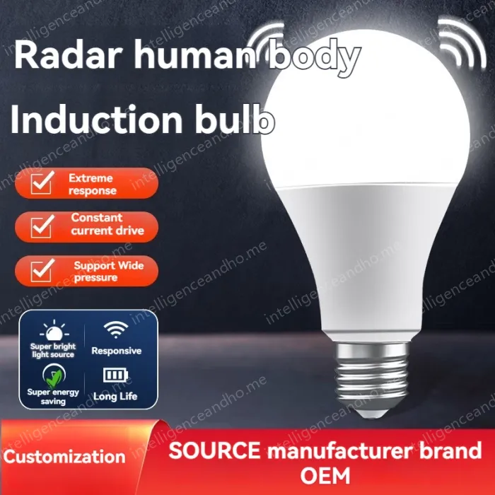 LED radar sensor light bulb -12W