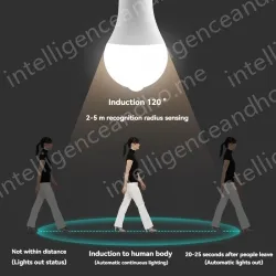 LED human body sensor light bulb-7W